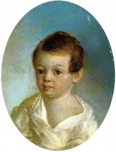 Пушкин-ребенок. Миниатюра 1801-1802гг.